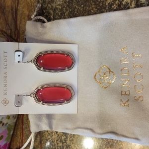 Kendra Scott Elle Berry Illusion gold earrings